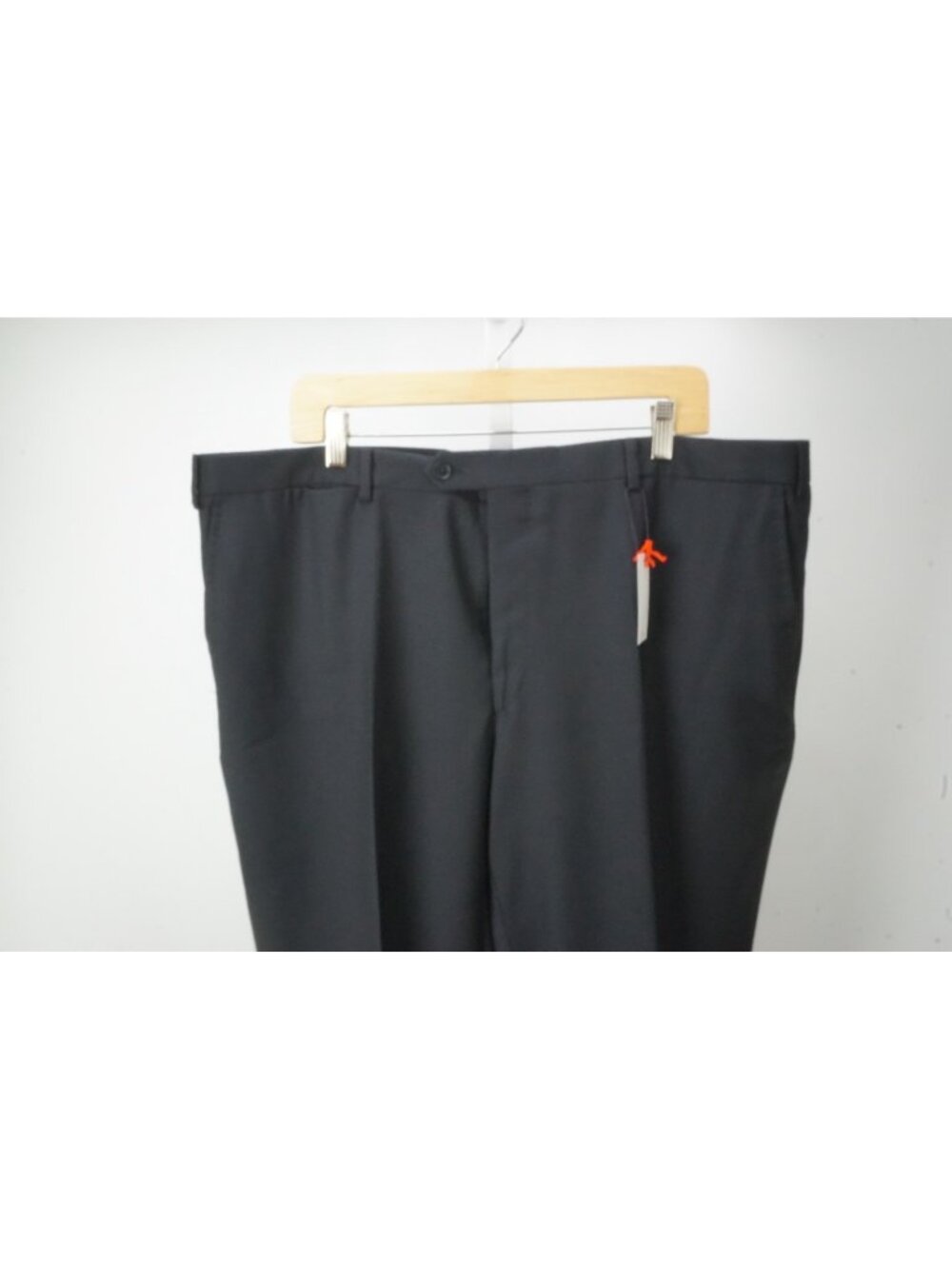 Isaia Solid Dark Blue 100% Virgin Wool Mens Dress Pants Sz 60 EU BRAND NEW